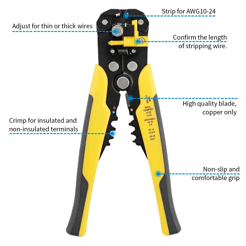5-in-1 Automatic Wire Stripper & Crimping Tool